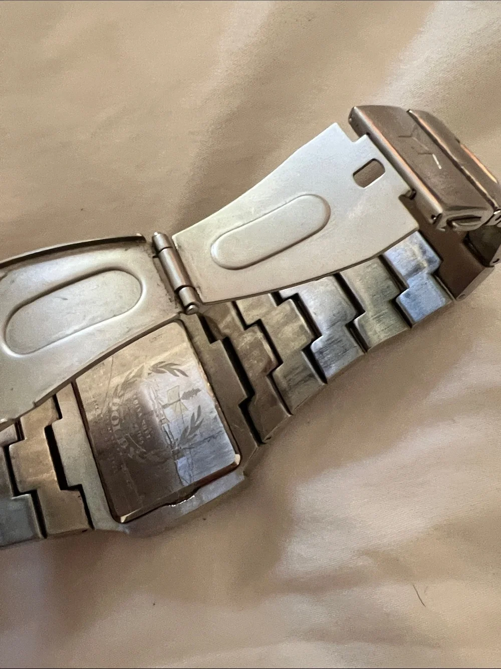 Vestal Silver Stainless Steel Digital Watch | Retro Y2K Style